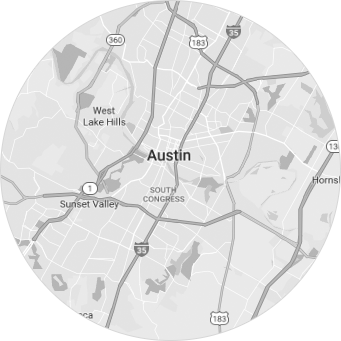 Austin circle map image