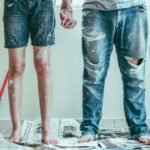 home renovation painting couple