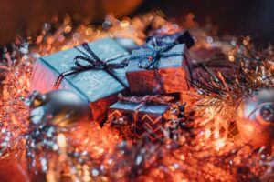 gifts and tinsel - celebrate the holidays in Austin TX